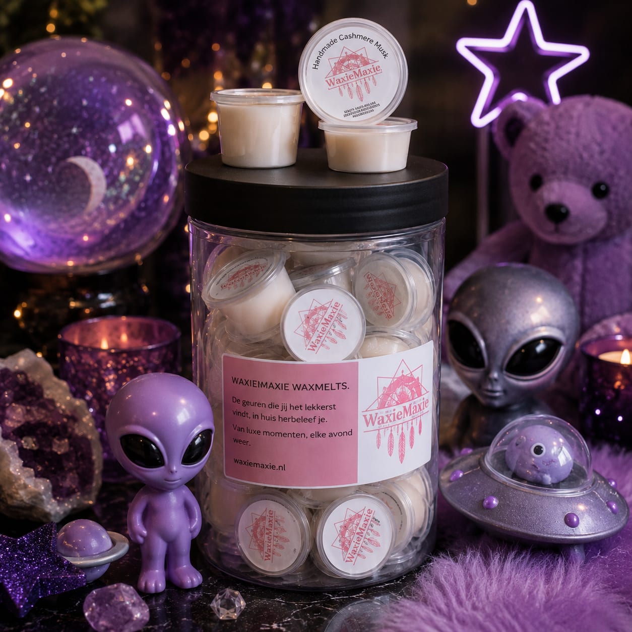 Luxe Waxmelts Voorraadpot – 30 waxmelts 1 Luxe Waxmelts Voorraadpot – 30 waxmelts